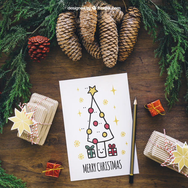 Download 30+ Free Christmas & New Year Mockups in PSD for happy ...