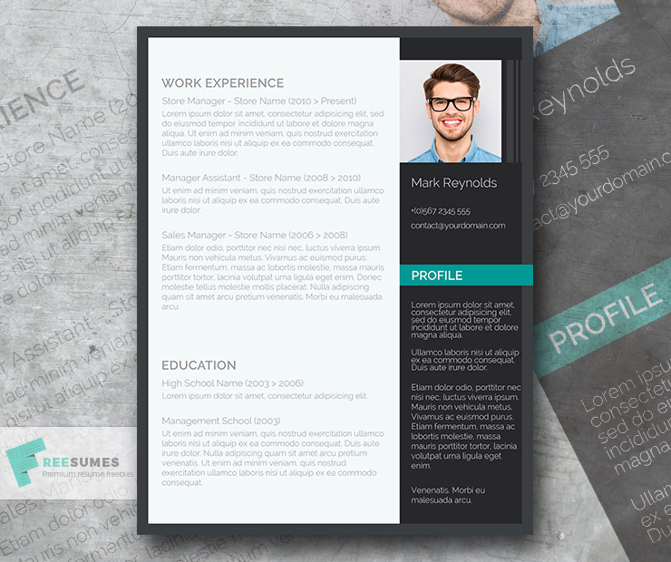 60 premium  u0026 free psd cv   resume templates   cover letters to download