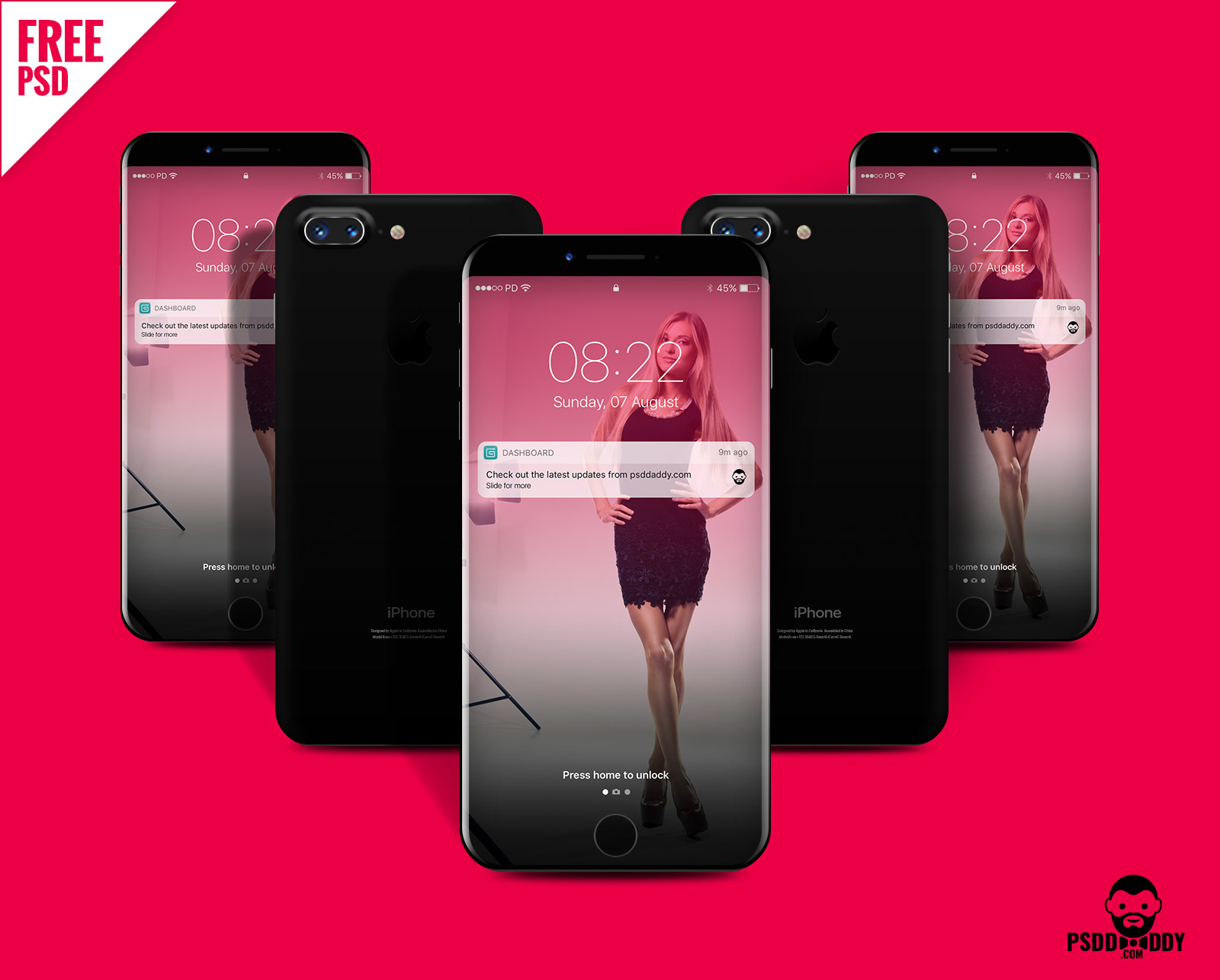 Download 30+ Awesome FREE PSD iPhone Mockups for Exclusive ...