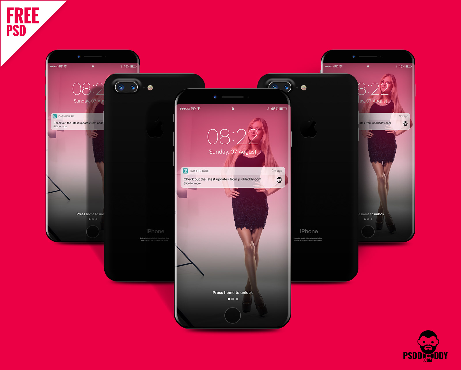 30+ Awesome FREE PSD iPhone Mockups for Exclusive ...