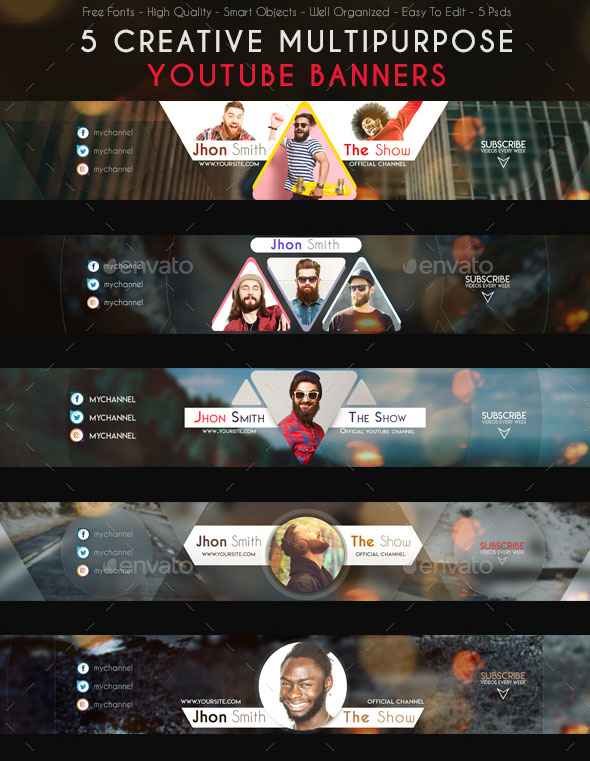 Download 48+ FREE & PREMIUM PSD YOUTUBE CHANNEL BANNERS FOR THE ...