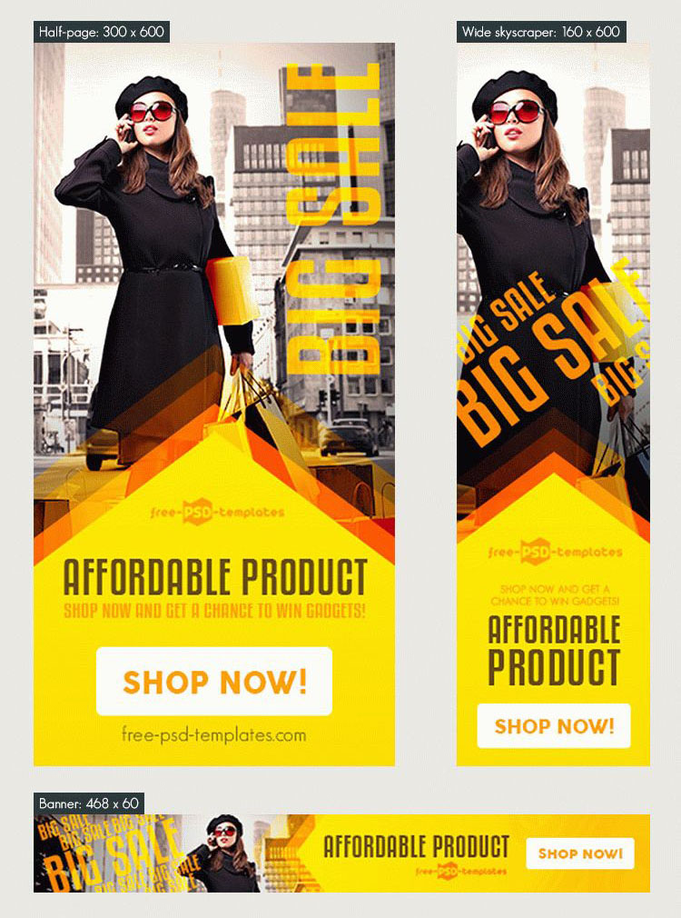 Download 25+ Free PSD Sets of Website and App Banners for professionals! | Free PSD Templates