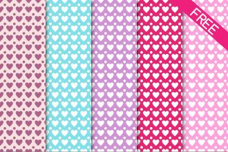 Free 5 Hearts Pattern Free 5 Hearts Pattern