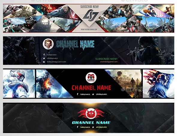 Channel Art - How to create a  Gaming Banner 