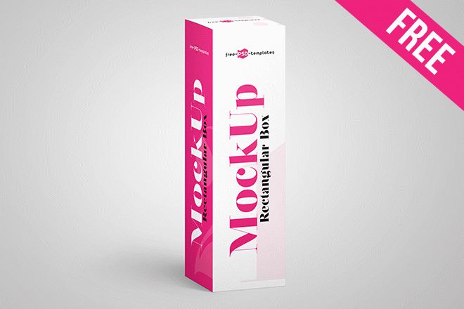 Download Free Rectangular Box Mock Up In Psd Free Psd Templates