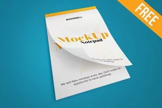 Notepad – Free PSD Mockup