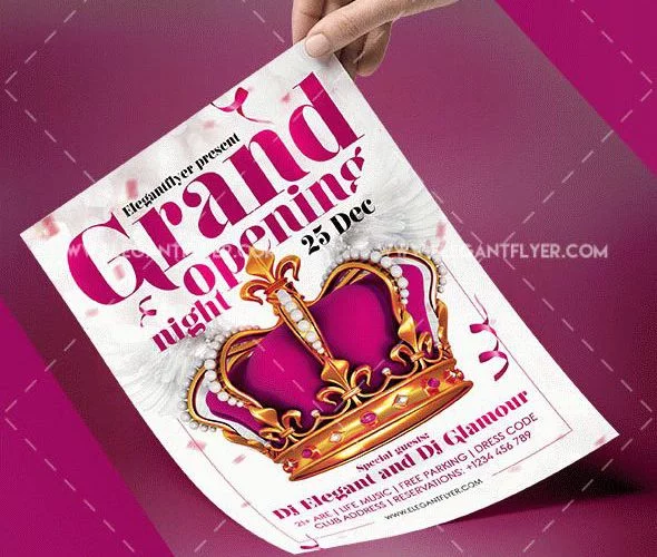 Free Grand Opening Night Flyer Template