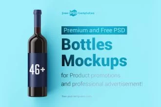 46+Premium & Free PSD Bottles Mockups for Product promotions and professional advertisement!
