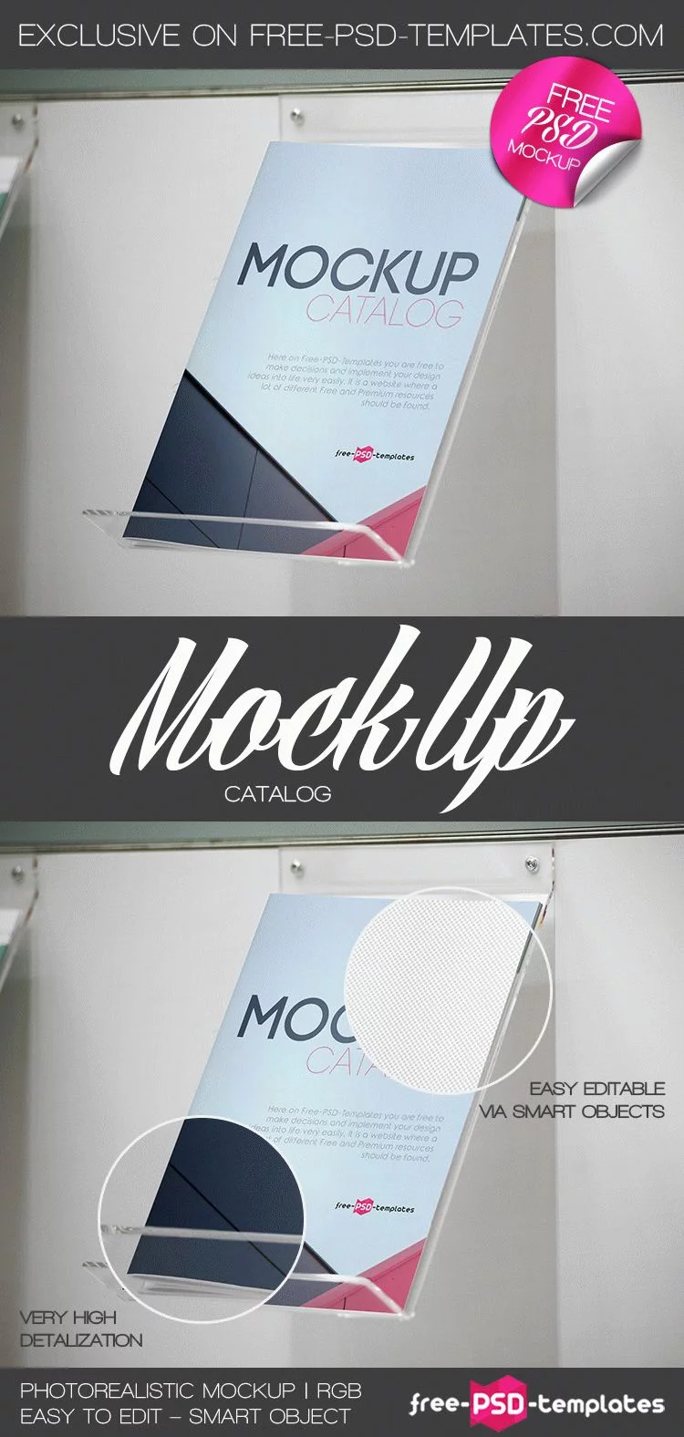 Free Catalog Mock-up in PSD