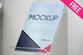 Free Catalog Mock-up in PSD