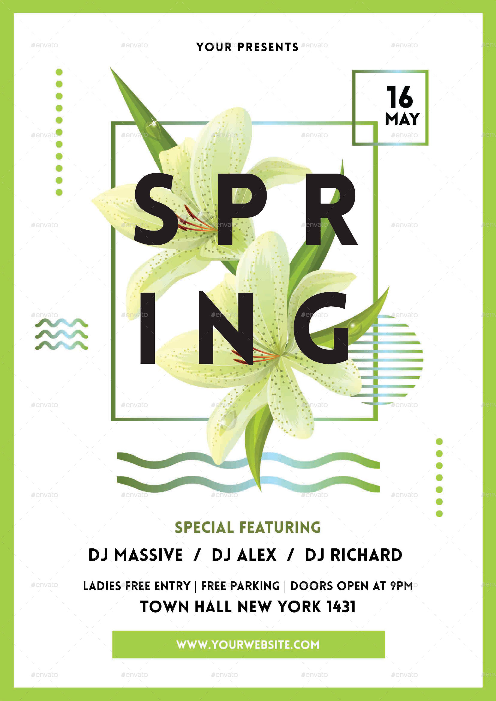 23+PREMIUM & FREE PSD SPRING FLYER TEMPLATES FOR THE BEST NIGHT With Regard To Free Spring Flyer Templates