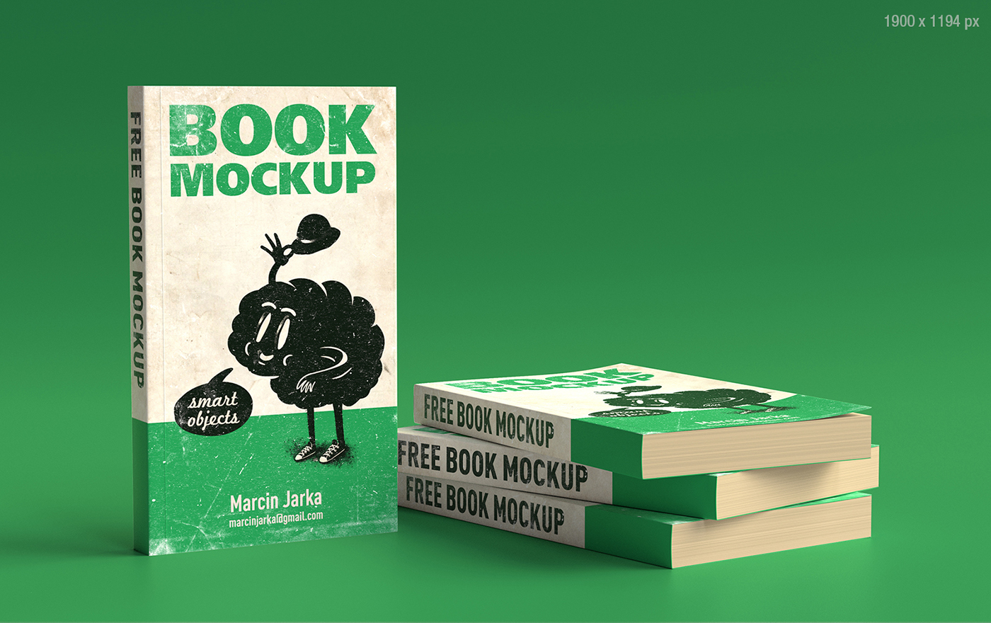 book cover mockup psd file free download