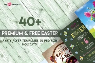 40+PREMIUM & FREE EASTER  PARTY FLYER TEMPLATES IN PSD FOR HOLIDAYS!