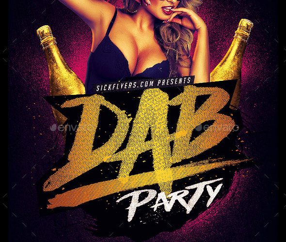 Dab Party Flyer PSD
