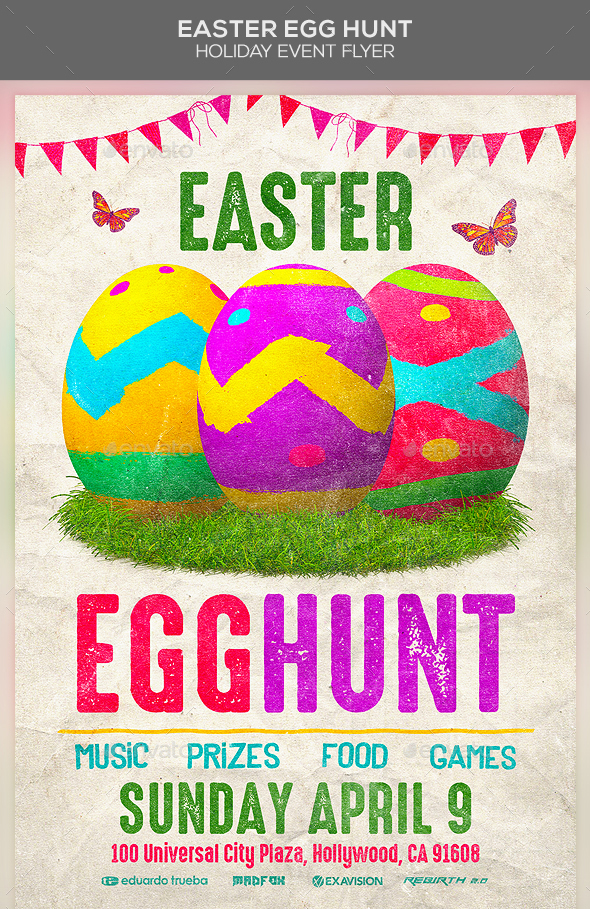 Free Easter Party Flyer Templates Printable Templates