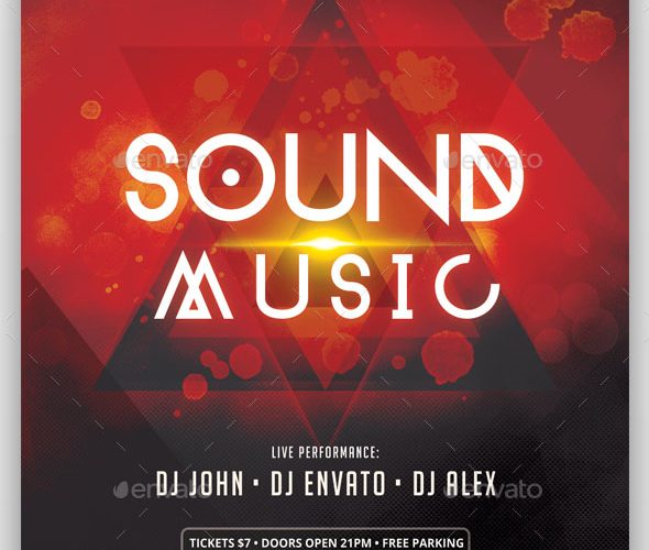 Sound Music – PSD Party Flyer