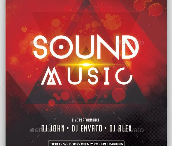 Sound Music – PSD Party Flyer
