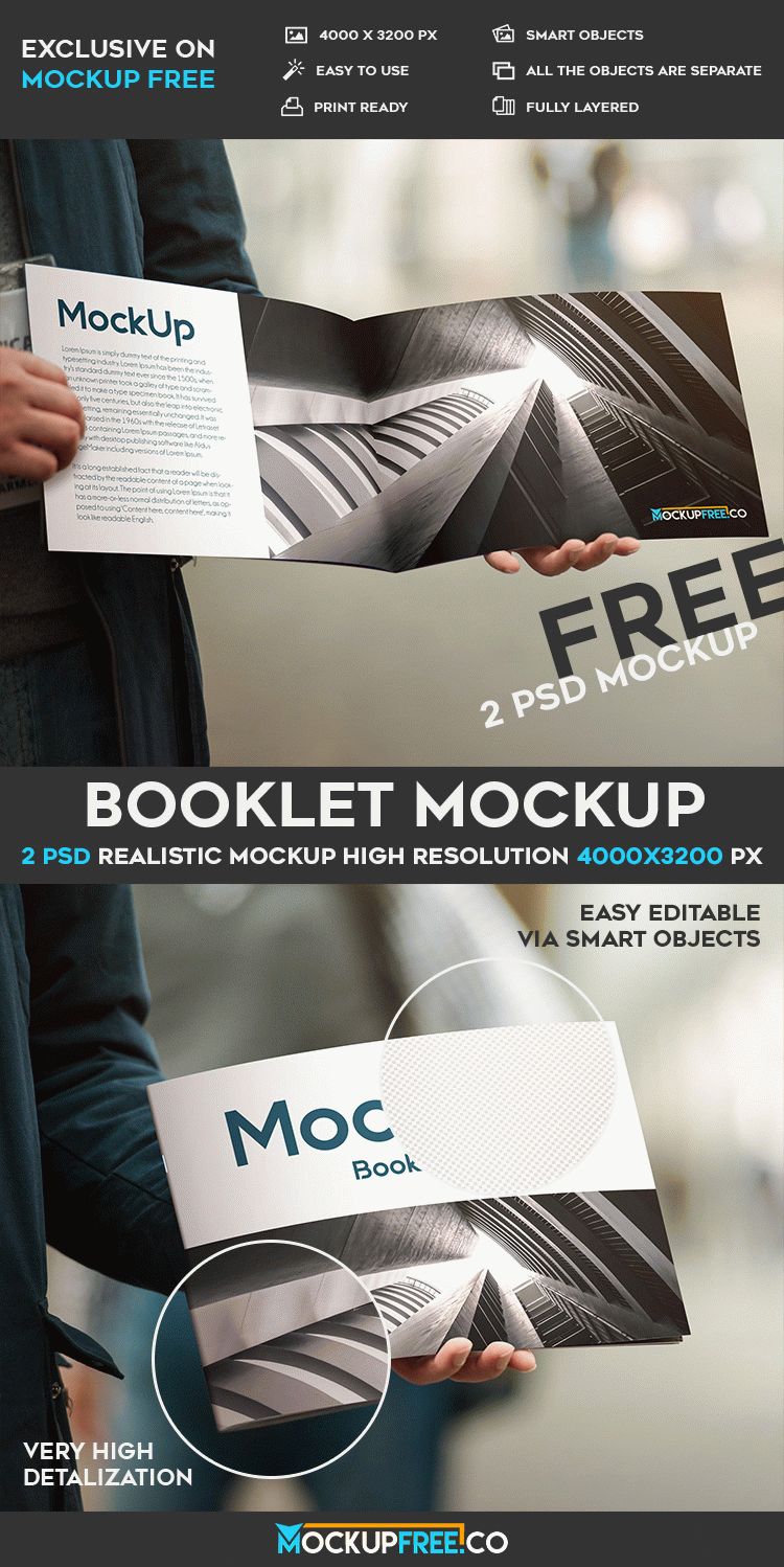 Download Booklet 2 Free Psd Mockups Free Psd Templates