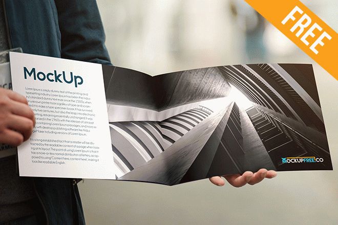 Booklet Free PSD Mockups Templates for Photoshop