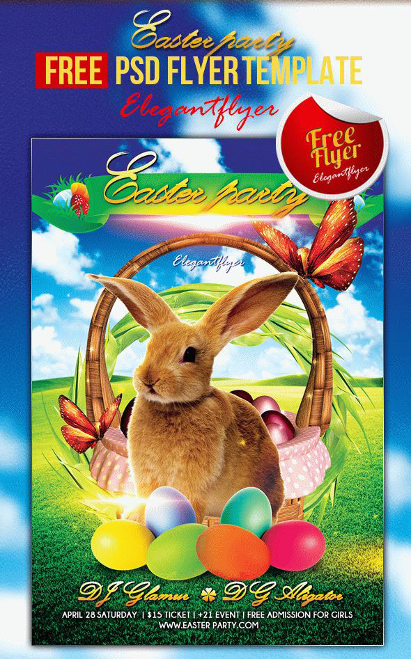 40 Premium Free Easter Party Flyer Templates In Psd For Holidays Free Psd Templates