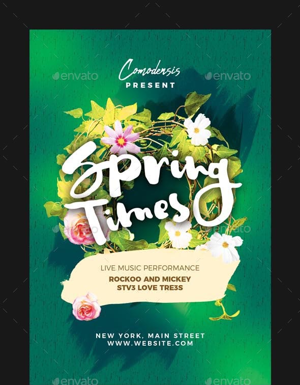 45 Premium Free Psd Spring Flyer Templates For The Best Night Club Parties Free Psd Templates