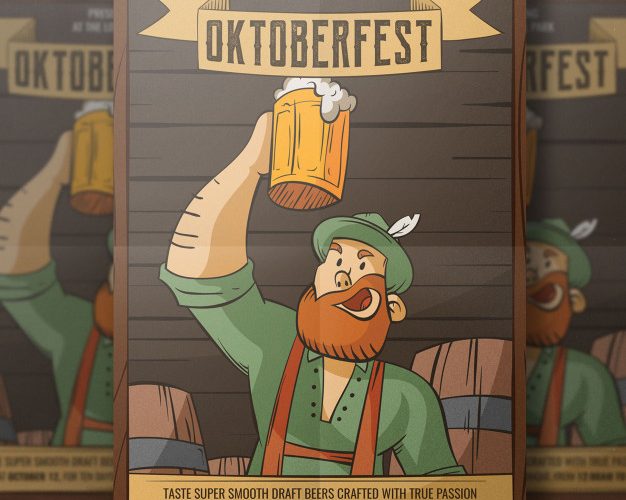 Oktoberfest Flyer Template Free PSD