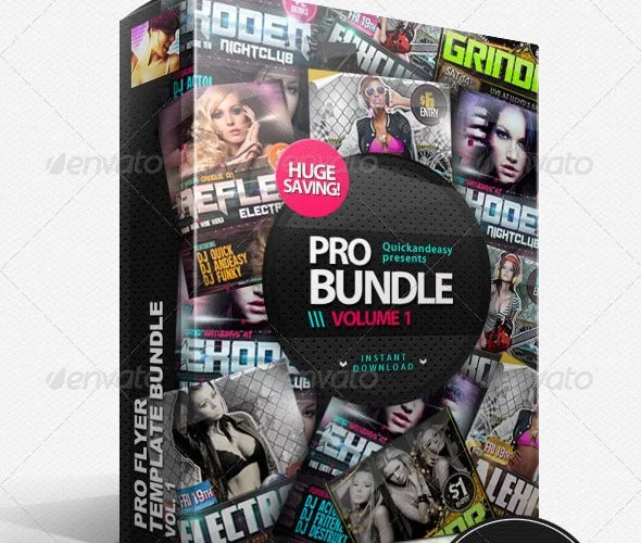 Pro Bundle Vol.1 – 3x PSD Party Flyer Templates