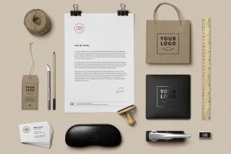 20 Free PSD Stationary Mockups for Professional Use and Creative Ideas!