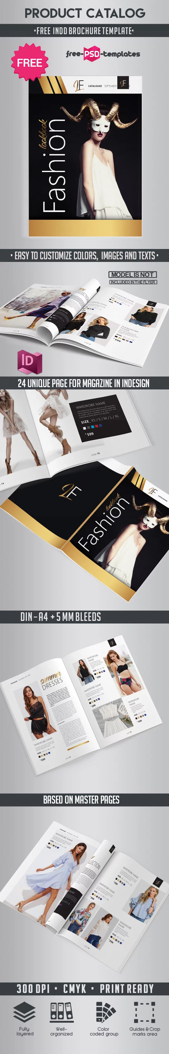 Free – Fashion Product Brochure Catalog A4