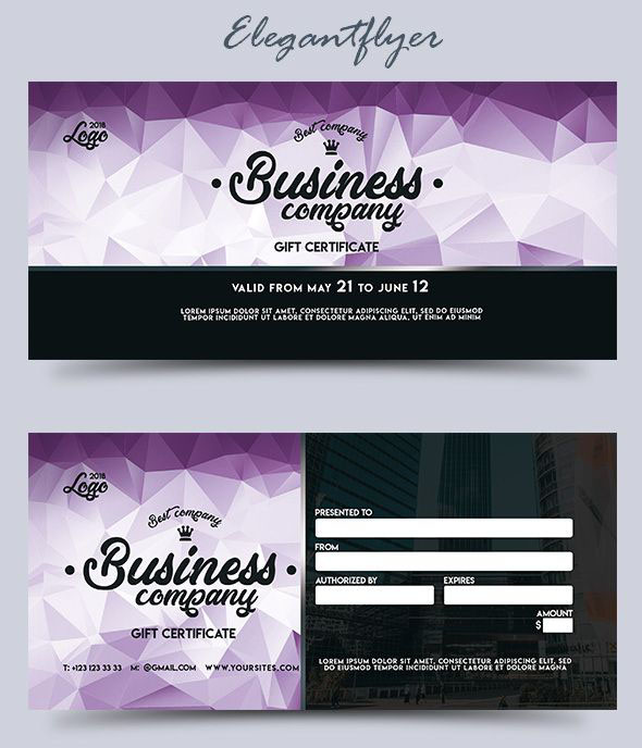 Gift Certificate As A Mandatory Business Attribute 20 The Best Psd Gcs Free Psd Templates