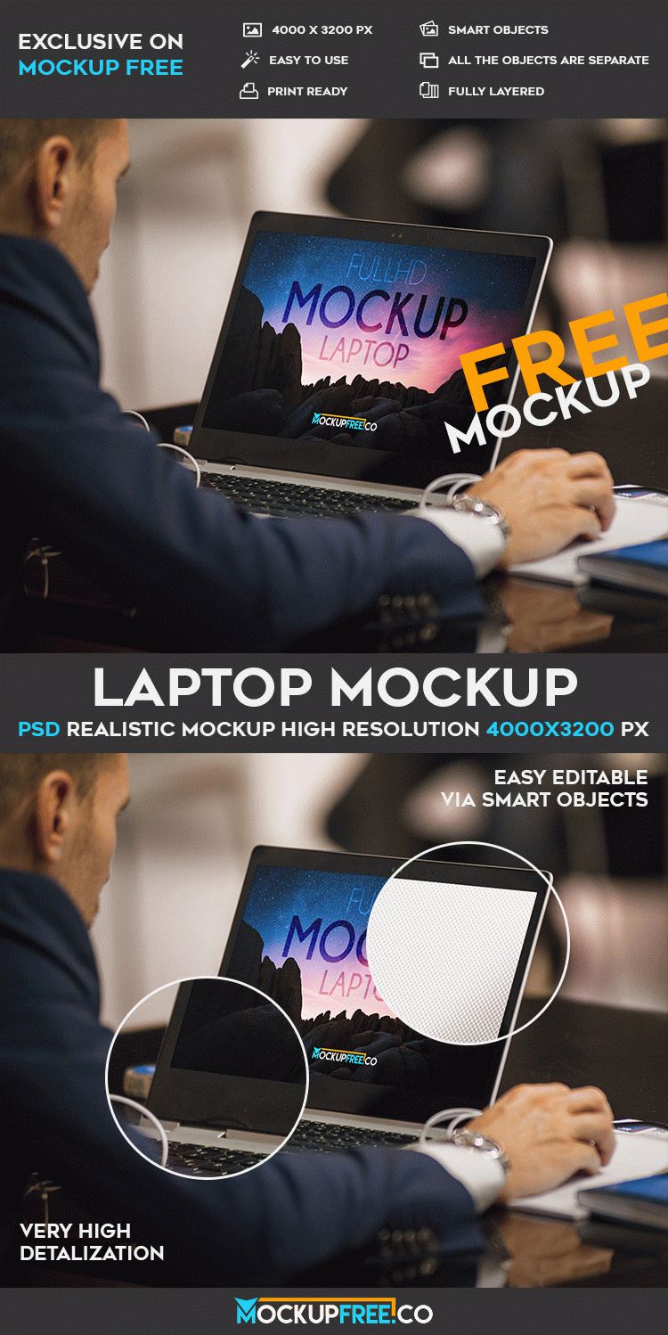 Download Laptop - Free PSD Mockup | Free PSD Templates