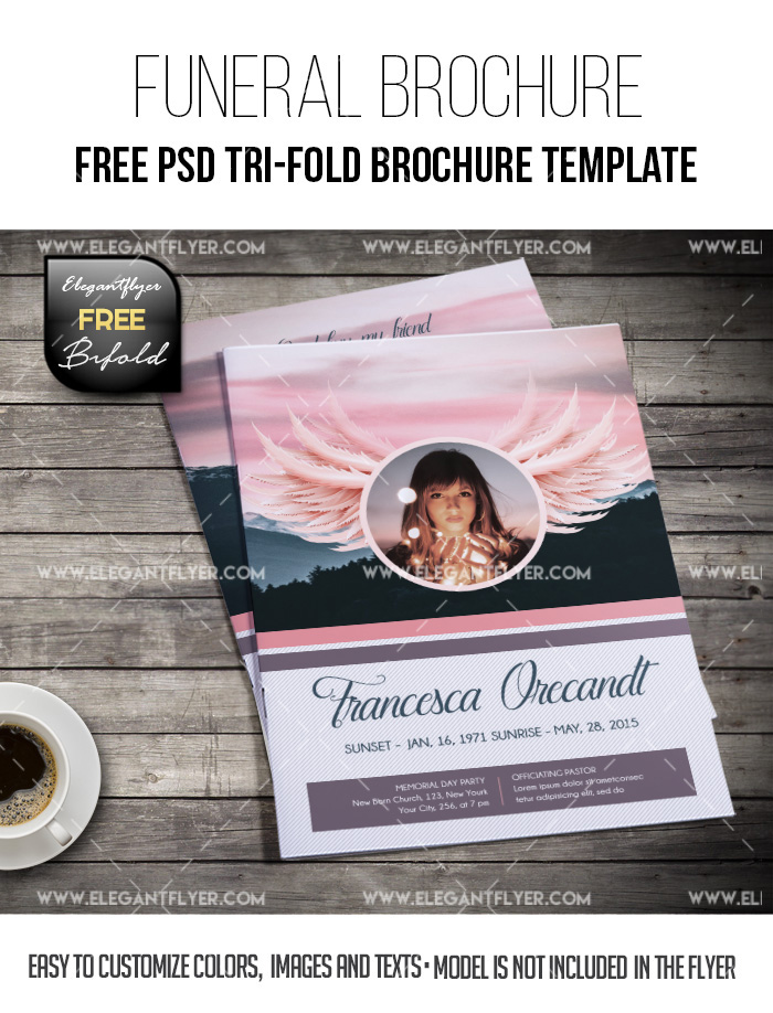 Tri Fold Funeral Program Template Free Collection