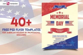 40+PREMIUM & FREE PSD FLYER TEMPLATES FOR AMERICAN HOLIDAYS BY PROFESSIONAL DESIGNERS!
