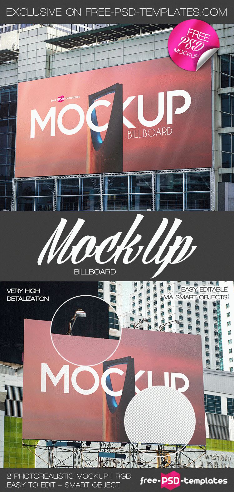 Download 2 Free Billboard Mock Ups In Psd Free Psd Templates PSD Mockup Templates