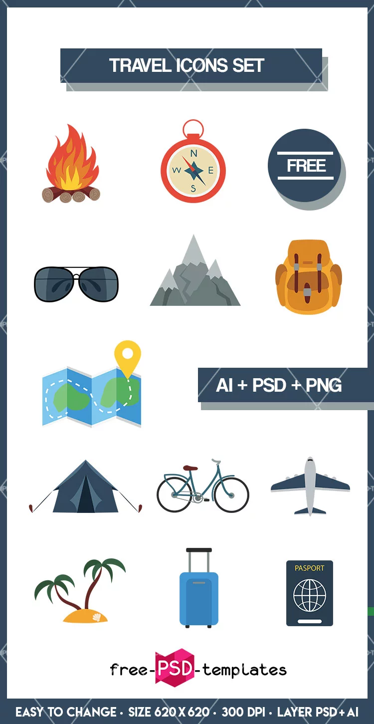 Travel Icons Set