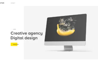 Free PSD Template Agency Landing Page