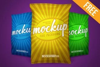 Foil Packaging – Free PSD Mockup