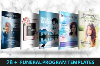 28+ Modern and Professional Free PSD Funeral Program Templates & Premium Version!