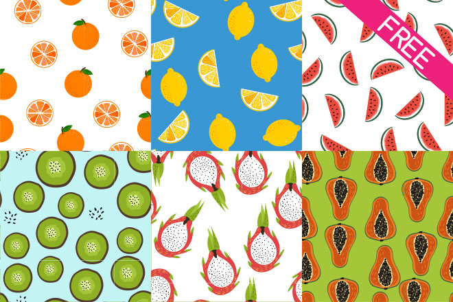 Free Fruit Patterns – Free PSD Templates