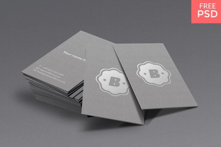 Download 20 Free And Exclusive Vertical Business Card Mockups In Psd Free Psd Templates