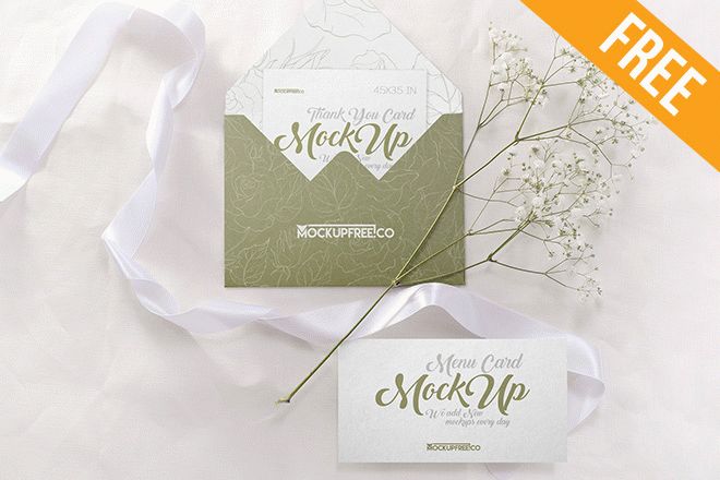 Free Wedding Invite Mock-up in PSD | Free PSD Templates