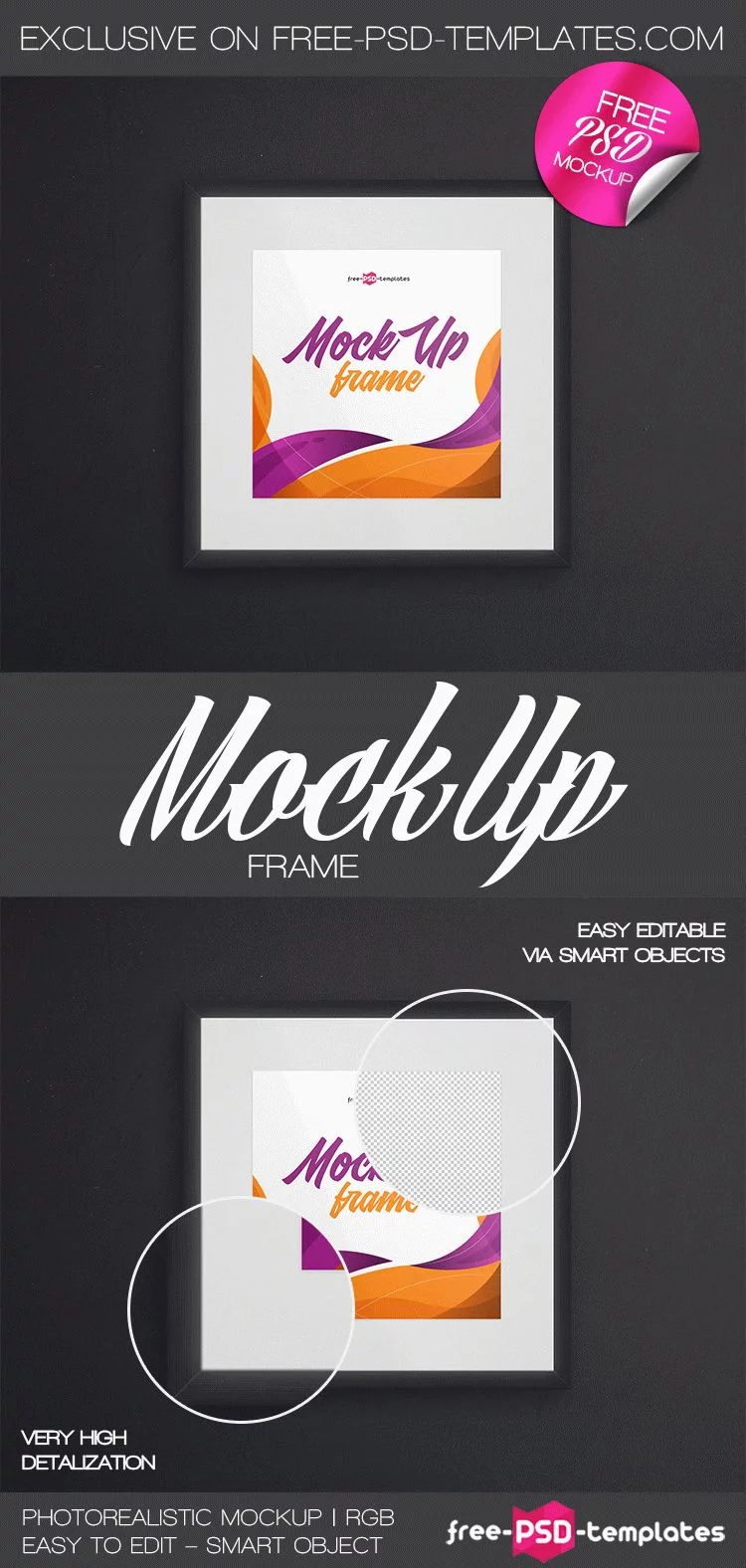 Free Frame Mock-up in PSD