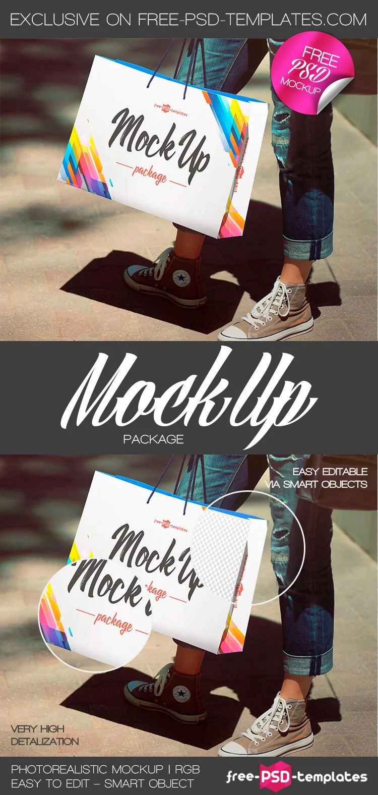 Free Package Mock-up in PSD