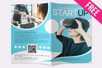 Free Startup Brochure Template in PSD