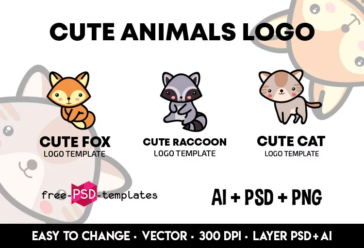Cute Animals Logo