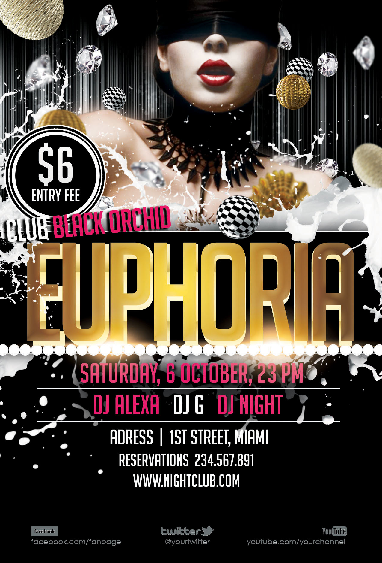 30 Free Nightclub Flyer Templates for Hot Parties Promotion Free PSD