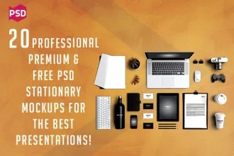 20+ Professional Premium & Free PSD Stationary Mockups for the Best Presentations!