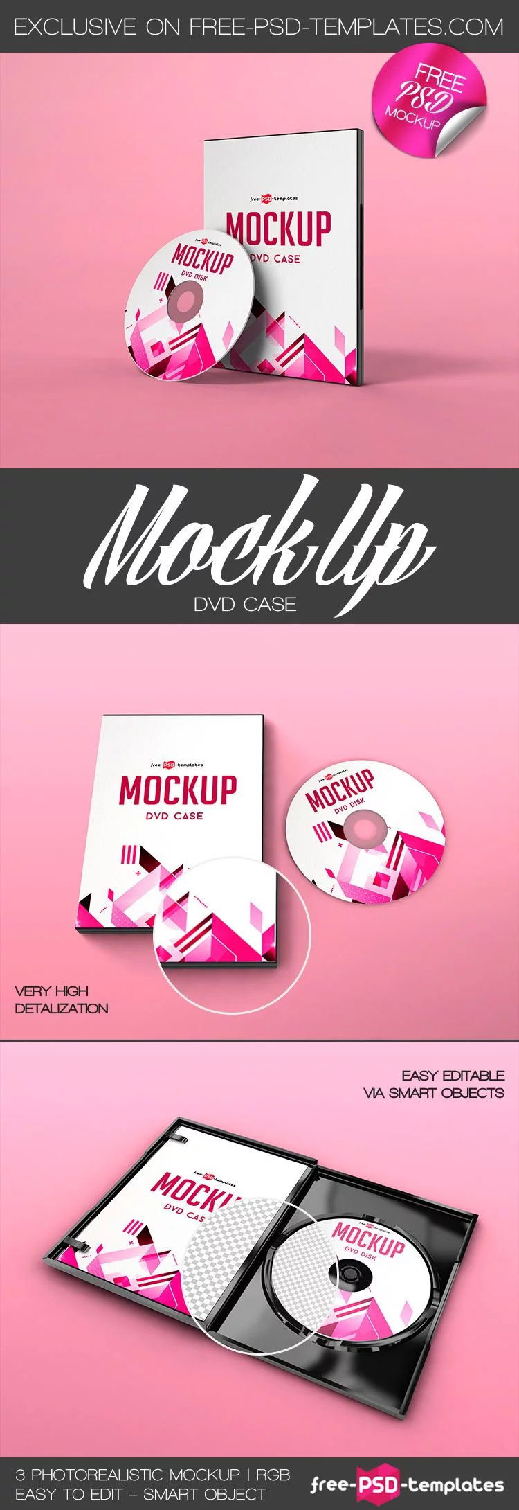 Free DVD Case Mock-up in PSD