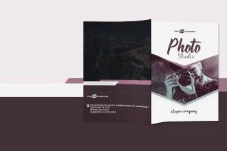 Free Photo Studio Bi-Fold Brochure in PSD