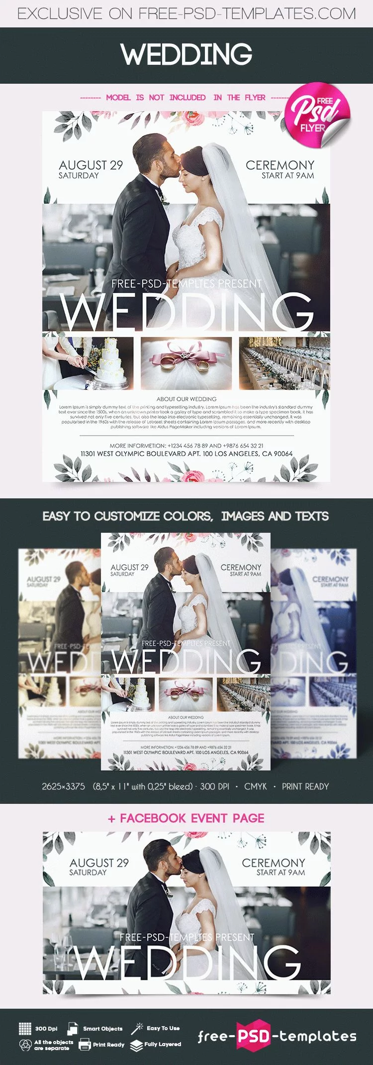 Free Wedding Flyer in PSD